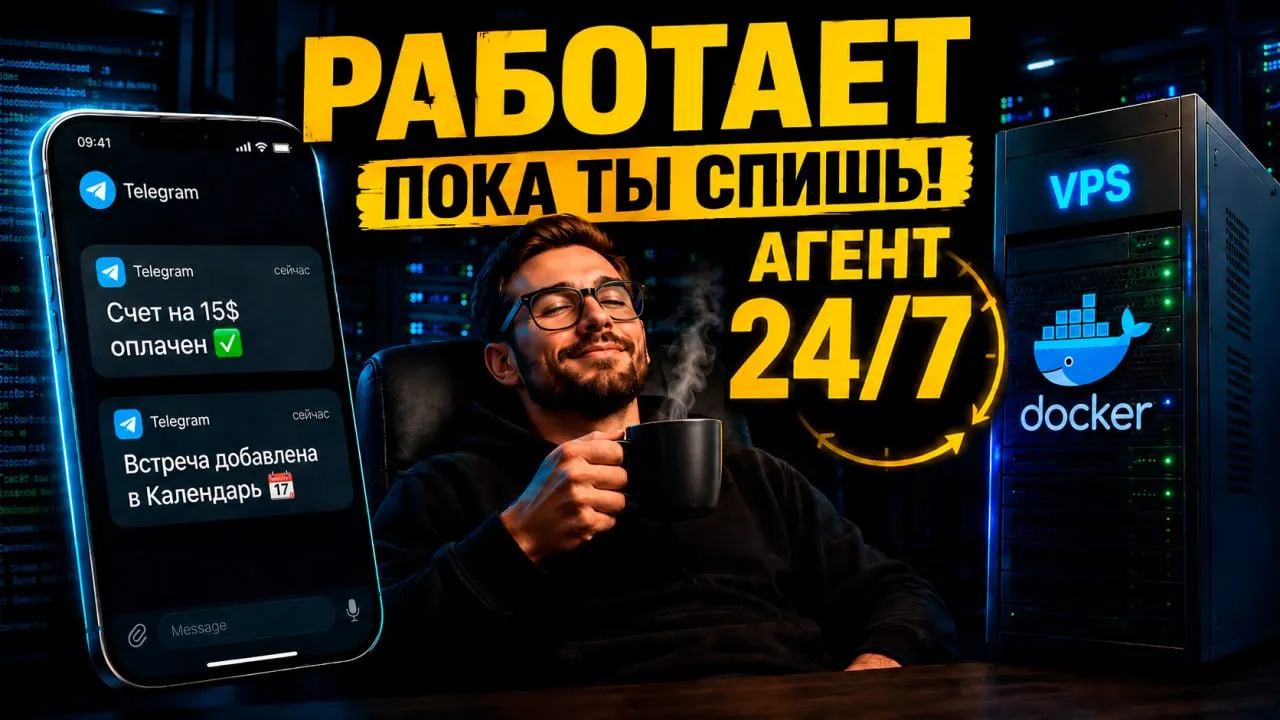 ИИ-агент на сервере за копейки: Docker + Git вместо n8n